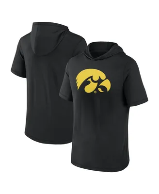 Men's Fanatics Black Iowa Hawkeyes Primary Logo Hoodie T-shirt