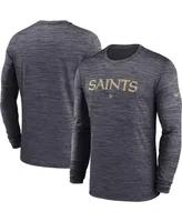 Men's Nike Black New Orleans Saints Sideline Team Velocity Performance Long Sleeve T-shirt