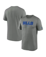 Men's Nike Heather Gray Buffalo Bills Sideline Legend Performance T-shirt