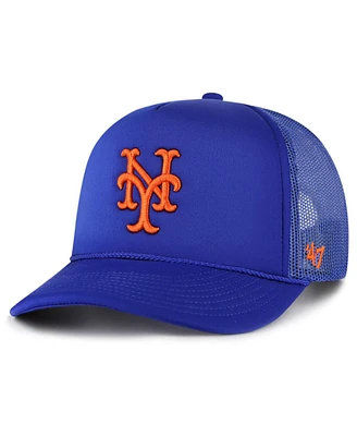 Men's '47 Brand Royal New York Mets Foam Logo Trucker Snapback Hat