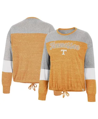 Women's Colosseum Tennessee Orange Tennessee Volunteers Joanna Tie Front Long Sleeve T-shirt