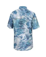 Men's Colosseum Blue Ucla Bruins Realtree Aspect Charter Full-Button Fishing Shirt