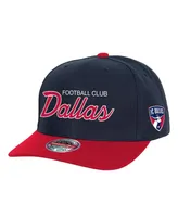 Men's Mitchell & Ness Navy Fc Dallas Team Script 2.0 Stretch Snapback Hat