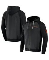 Men's Darius Rucker Collection by Fanatics Black San Francisco Giants Raglan Full-Zip Hoodie