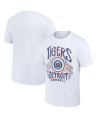 Men's Darius Rucker Collection by Fanatics White Detroit Tigers Distressed Rock T-shirt