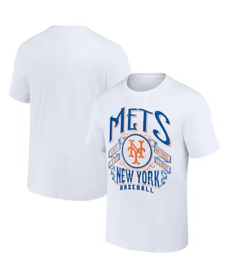 Men's Darius Rucker Collection by Fanatics White New York Mets Distressed Rock T-shirt