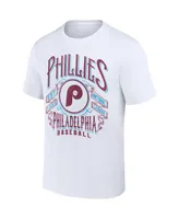 Men's Darius Rucker Collection by Fanatics White Philadelphia Phillies Distressed Rock T-shirt