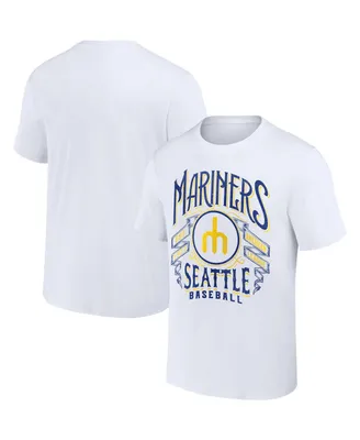 Men's Darius Rucker Collection by Fanatics White Seattle Mariners Distressed Rock T-shirt