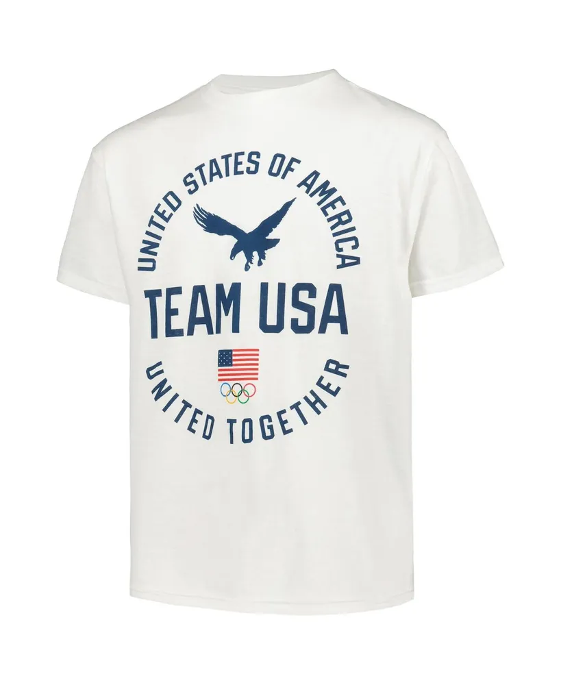 Big Boys White Team Usa Eagle United T-shirt