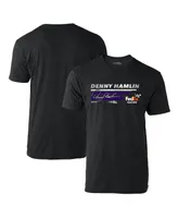 Men's Joe Gibbs Racing Team Collection Heather Black Denny Hamlin Hot Lap T-shirt