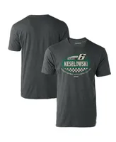 Men's Checkered Flag Sports Heathered Charcoal Brad Keselowski Vintage-Like Rookie T-shirt