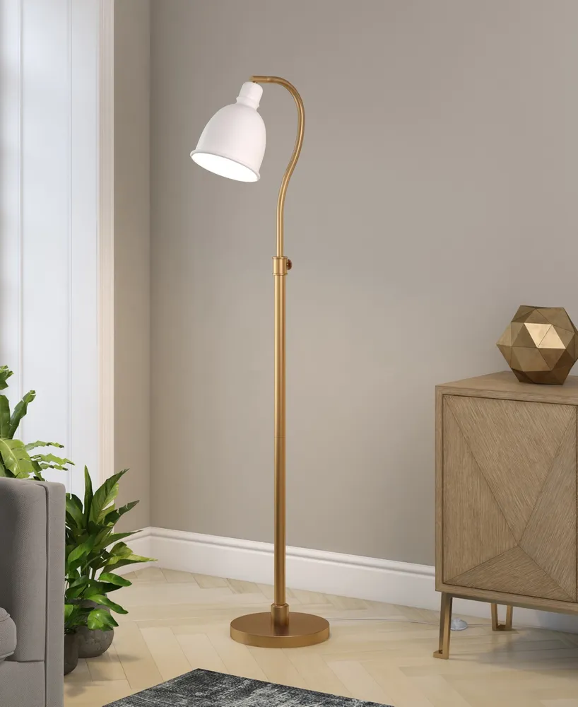 Hudson & Canal Vincent 68" Metal Shade Adjustable Arc Floor Lamp