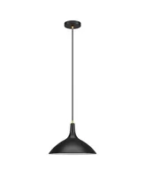 Hudson & Canal Barton 14" Metal Shade Wide Pendant