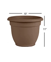 Bloem Ariana Planter with Self-Watering Grid, Chocolate - 10 inches