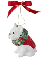 Spode Christmas Tree French Bulldog Ornament