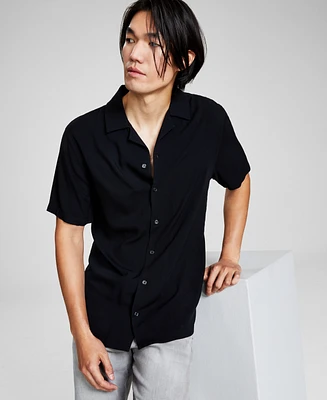 And Now This Men's Resort Camp Collar Short-Sleeve Shirt, Created for Macy's