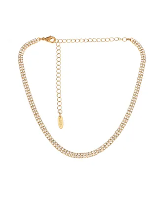 Ettika Simplicity 18K Gold Plated Choker Necklace