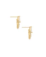 Ettika Encircled 18K Gold Plated Earrings