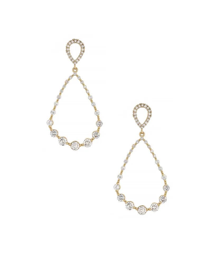 Ettika Droplet 18K Gold Plated Dangle Earrings