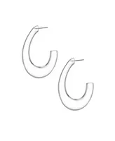 Ettika Clear Path Resin Hoop Earrings