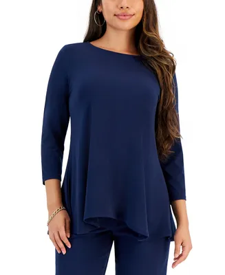Jm Collection Petites 3/4-Sleeve Top, Created for Macy's