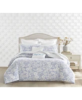 Charter Club Silhouette Floral 3-Pc. Duvet Cover Set, King, Exclusively at Macy's