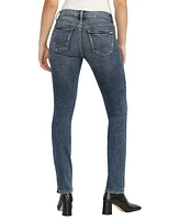 Silver Jeans Co. Women's Suki Mid Rise Straight Leg