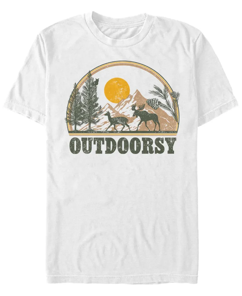 American Outdoorsman Mens Crew Neck Short Sleeve Regular Fit Graphic T-Shirt