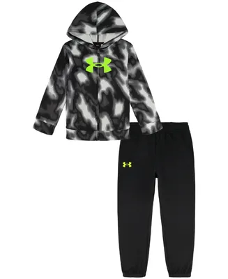 Under Armour Little Boys Valley Etch Zip-Up Hoodie and Joggers Set
