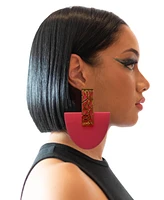 Swanky Designs Zahara Geo Curve Drop Earrings