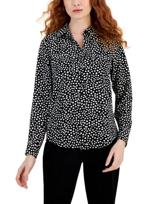 Alfani Women's Button-Front Shirt, Created for Macy's