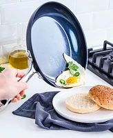 Blue Diamond Hard Anodized Ceramic Nonstick 11" Frying Pan with Lid