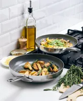 GreenPan Chatham Tri-Ply Stainless Steel Ceramic Nonstick 3 Piece Frying Pan Set