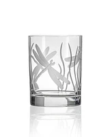 Rolf Glass Dragonfly Double Old Fashioned Glass 13oz