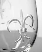 Rolf Glass Fleur De Lis All Purpose Wine Glass 18oz