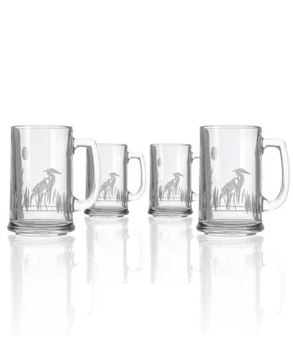 Rolf Glass Heron Beer Mug 16Oz