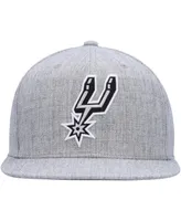 Men's Mitchell & Ness Heather Gray San Antonio Spurs Hardwood Classics 2.0 Snapback Hat