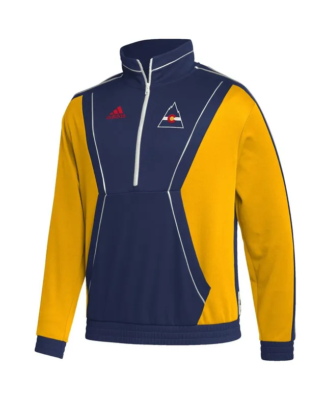 Hartford Whalers adidas Team Classics Half-Zip Jacket - Navy