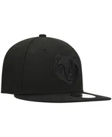 Men's New Era Memphis Grizzlies Black On Black 9FIFTY Snapback Hat