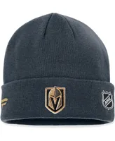 Men's Fanatics Black Vegas Golden Knights Authentic Pro Rink Cuffed Knit Hat