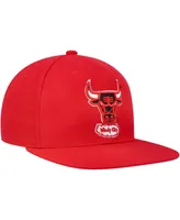 Men's Mitchell & Ness Red Chicago Bulls Hardwood Classics Mvp Team Ground 2.0 Fitted Hat