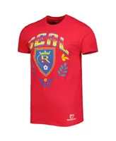 Men's Mitchell & Ness Red Real Salt Lake Serape T-shirt