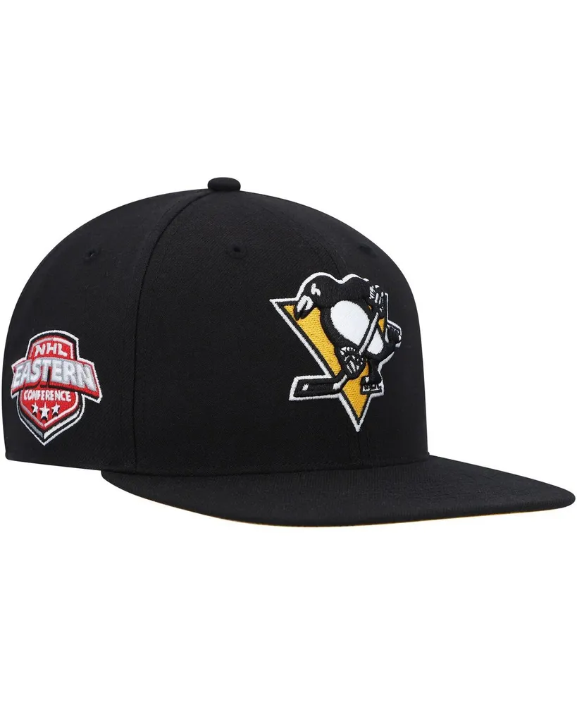 Men's '47 Brand Black Pittsburgh Penguins Sure Shot Captain Snapback Hat