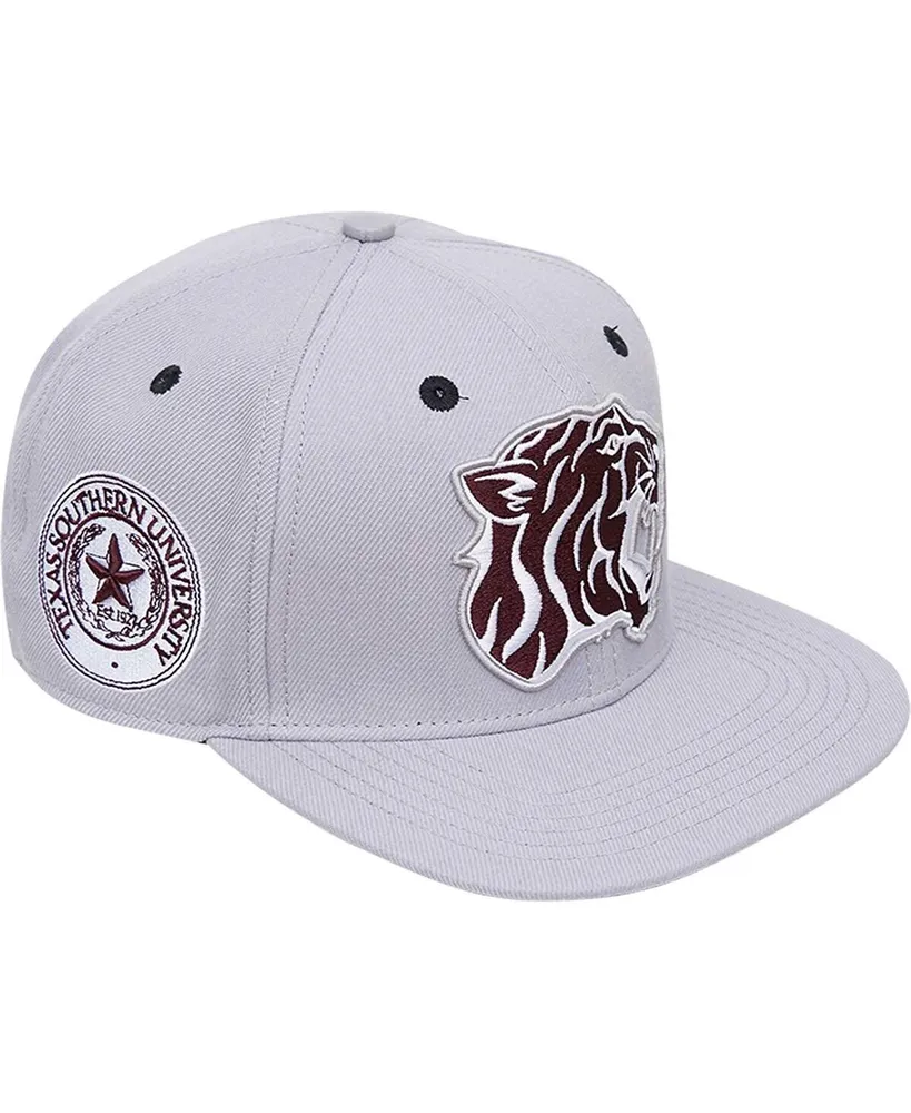 Home, Pro Standard Men's Pro Standard Gray Texas Southern Tigers Evergreen  Mascot Snapback Hat