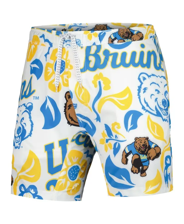 Wes & Willy Men's Wes & Willy White Ucla Bruins Vault Tech Swimming Trunks