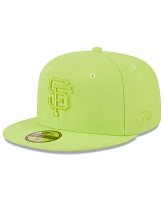 Men's New Era Neon Green San Francisco Giants 2023 Spring Color Basic 59FIFTY Fitted Hat