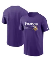 Men's Nike Purple Minnesota Vikings Division Essential T-shirt