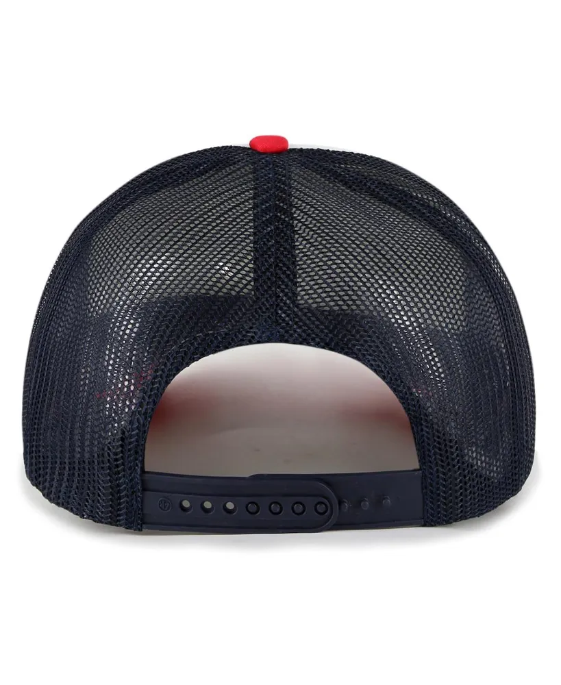 Men's '47 Brand White Boston Red Sox Foam Front Script Trucker Snapback Hat