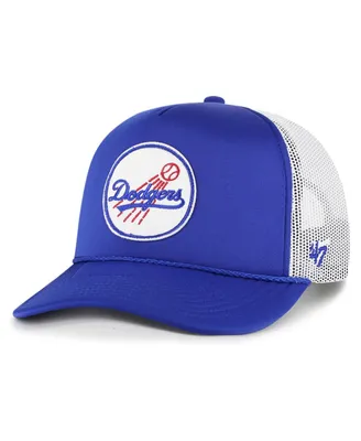 Men's '47 Brand Royal Los Angeles Dodgers Foam Logo Trucker Snapback Hat