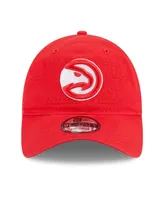 Men's New Era Red Atlanta Hawks 2023 Nba Draft 9TWENTY Adjustable Hat